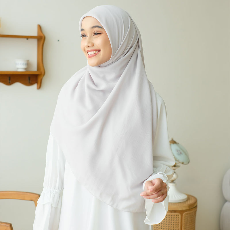 Mima Square Syari (Hijab Segiempat Syari) Off White