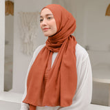Mima Shawl Dark Terracota