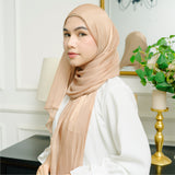 Yora Silk Shawl Peach