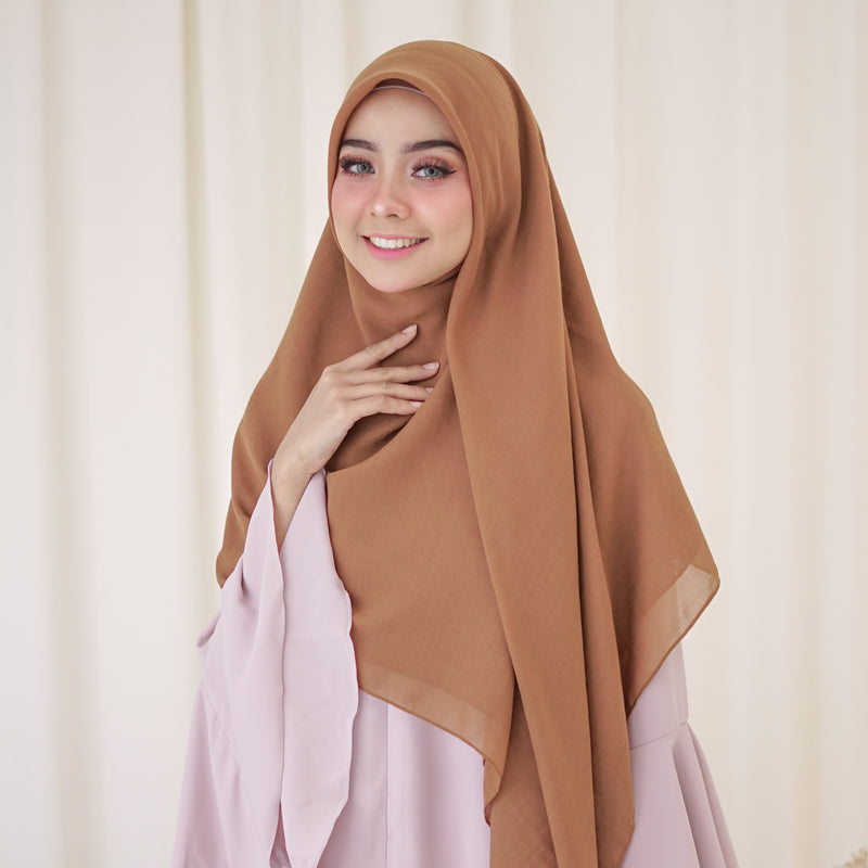 Mima Square Syari (Hijab Segiempat Syari) Terracotta