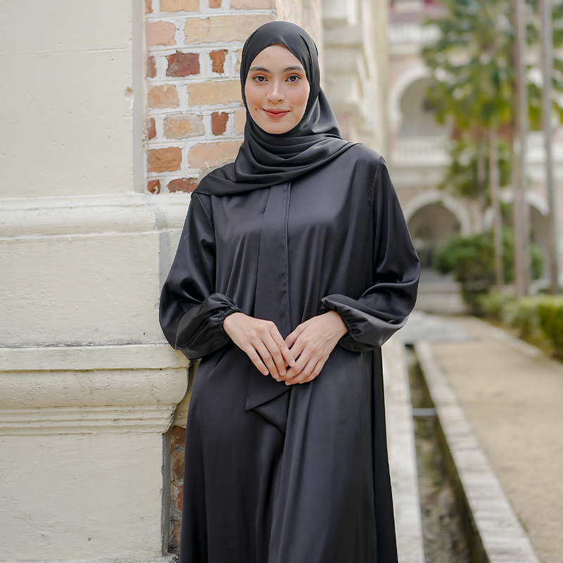 Sadine Silk Dress Black
