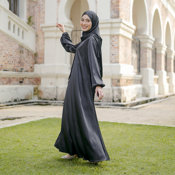 Sadine Silk Dress Black