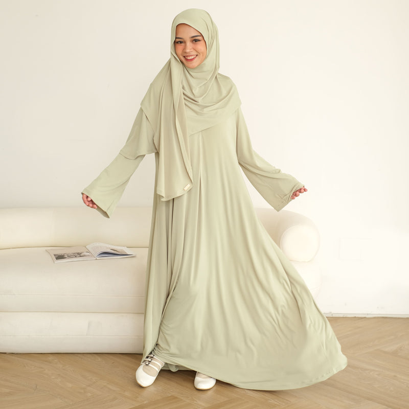 Sadiqa Abaya Set Sage