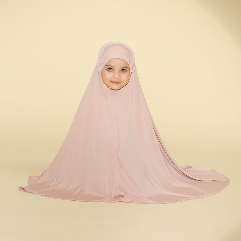 Shameera Prayer Set Kids Series 2 in Soft Beige 3-4 Tahun (Lozy x Hamidah)