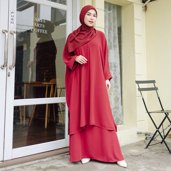 Haifa Tunik Set Red