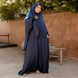 Hanida Abaya Set Navy