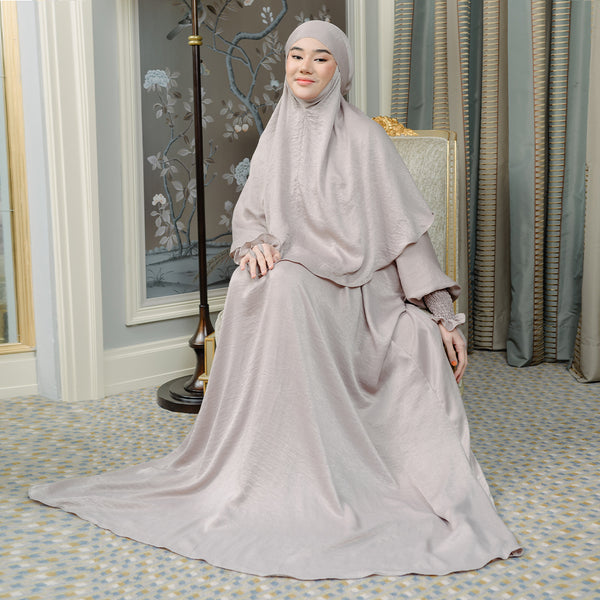 Hanida Abaya Set Taupe