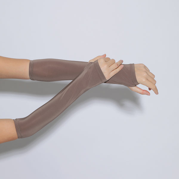 Long Handsock Seamless Jersey Soft Brown (Handsock Jersey Cooltech)
