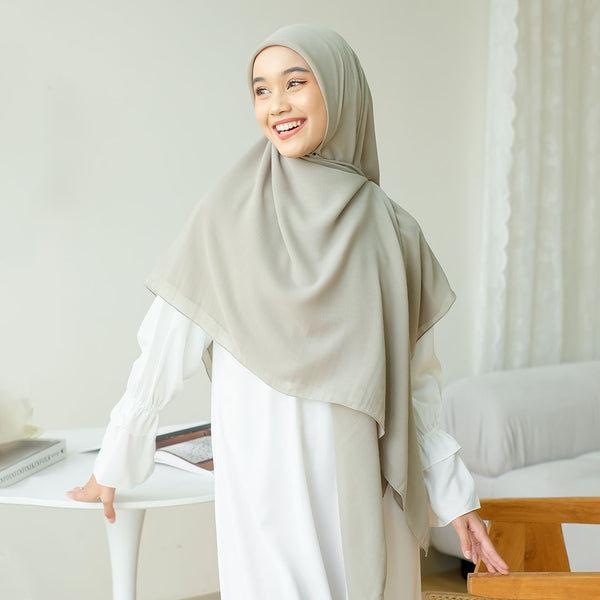 Mima Square Syari (Hijab Segiempat Syari) Soft Matcha