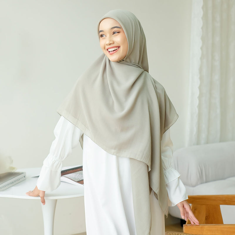 Mima Square Syari (Hijab Segiempat Syari) Soft Matcha