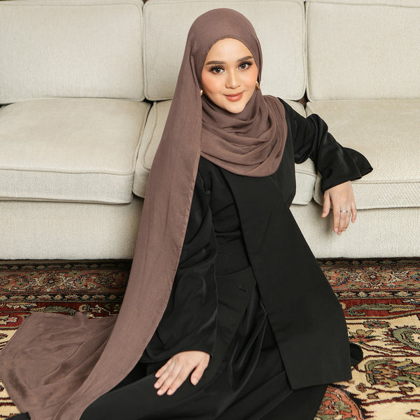 Pashmina Viscose Nour Shawl  Lozy x Lesti Brown Muffin New