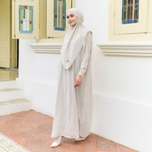 Hafsha Abaya Set Ivory