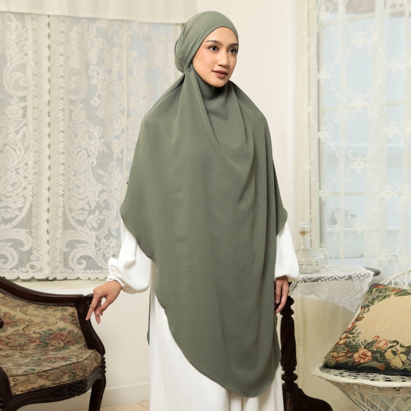 Nahda French Khimar Soft Army S-M