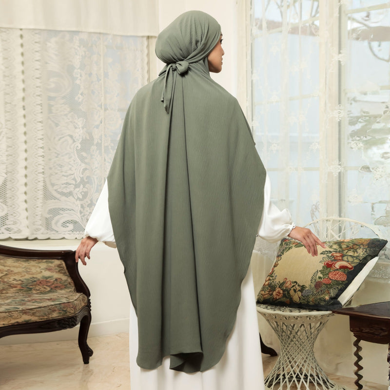 Nahda French Khimar Soft Army S-M