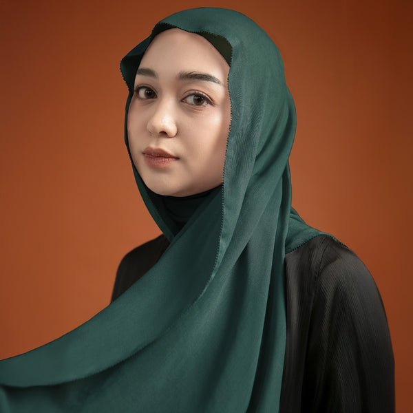 Viscose Eyelash Shawl Emerald