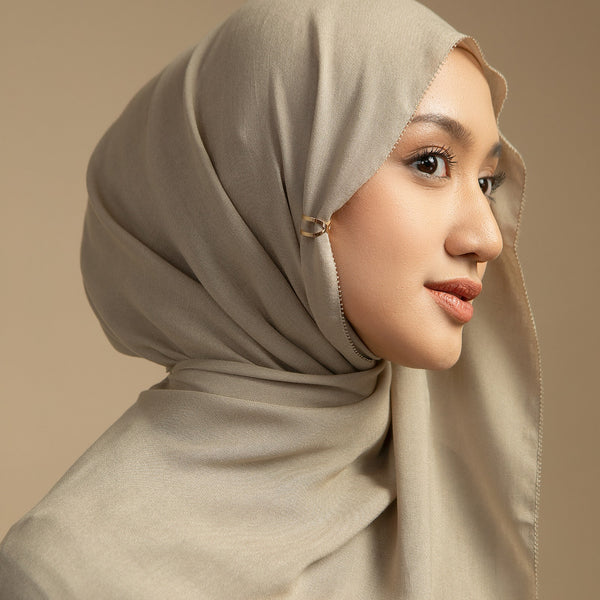 Viscose Eyelash Shawl Khaki