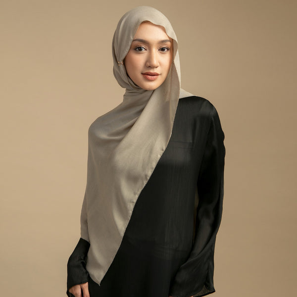 Viscose Eyelash Shawl Khaki