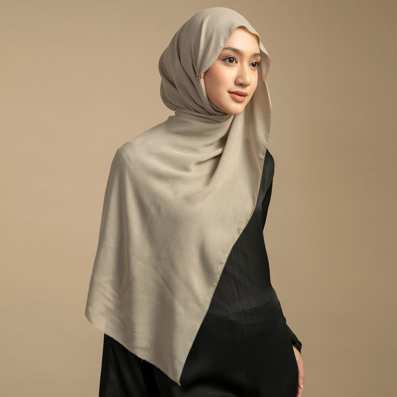 Viscose Eyelash Shawl Khaki