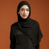 Viscose Eyelash Shawl Black