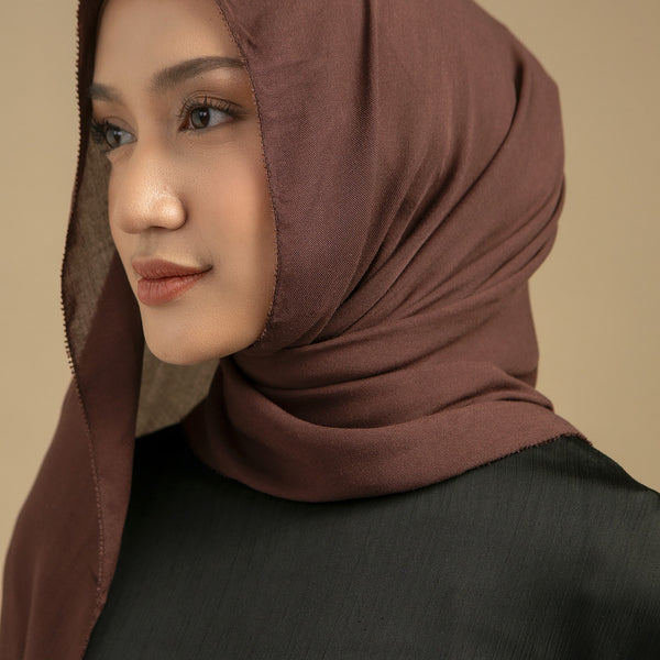 Viscose Eyelash Shawl Coffee