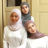 Viscose Full Striped Shawl in Blush