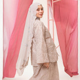 Floure Embroidery Shawl Cream Almond