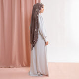 Floure Embroidery Shawl Dark Choco