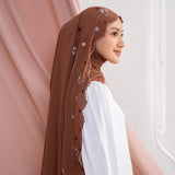 Floure Embroidery Shawl Rustic