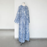 Sora Denim Dress Jackuard Light Blue
