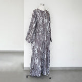 Sora Denim Dress Jacquard Charcoal