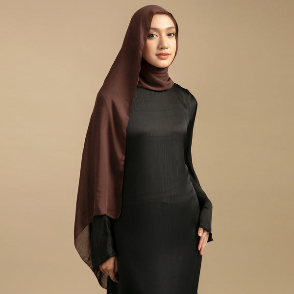 Viscose Eyelash Shawl Coffee