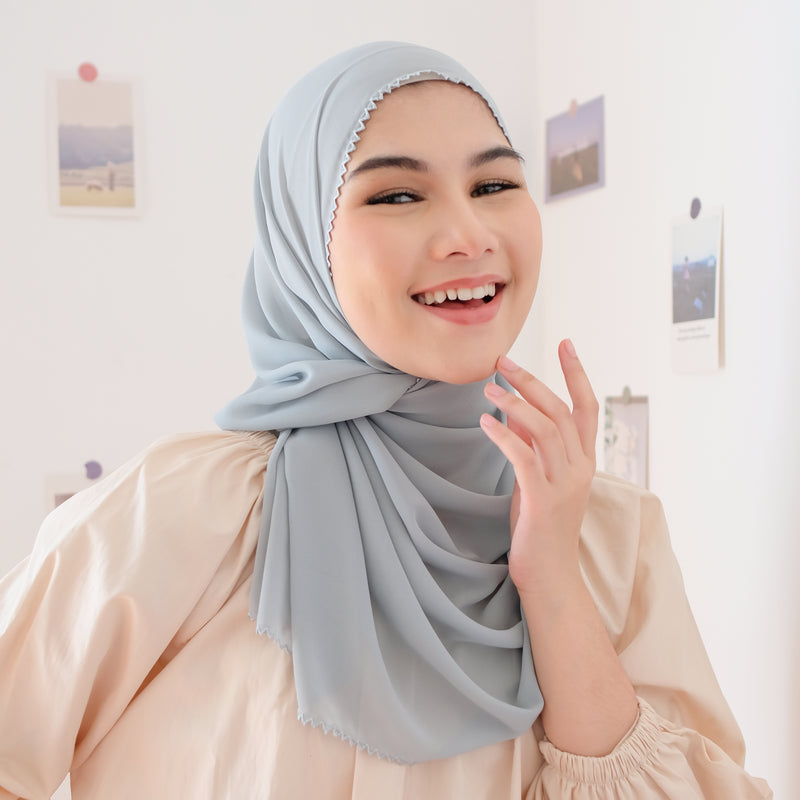 Ziza Shawl Blue Grey