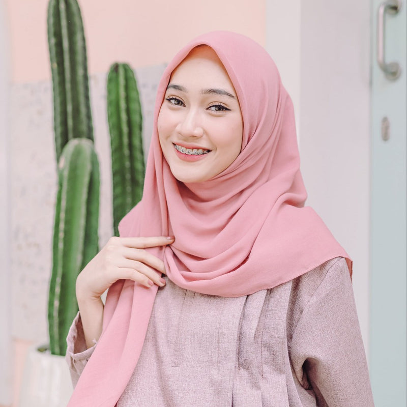 Mima Square (Hijab Segiempat Segi empat Bahan Katun)