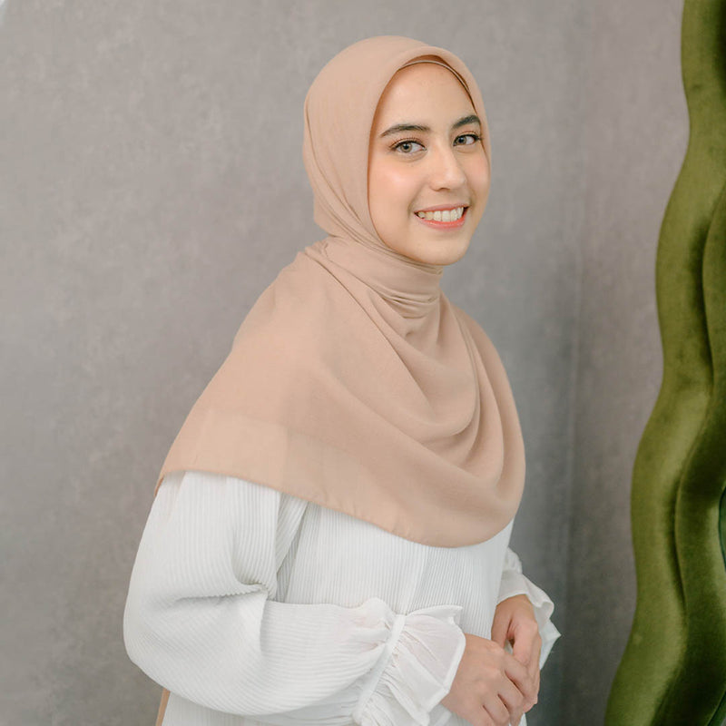 Mima Square Syari (Hijab Segiempat Syari) Beige