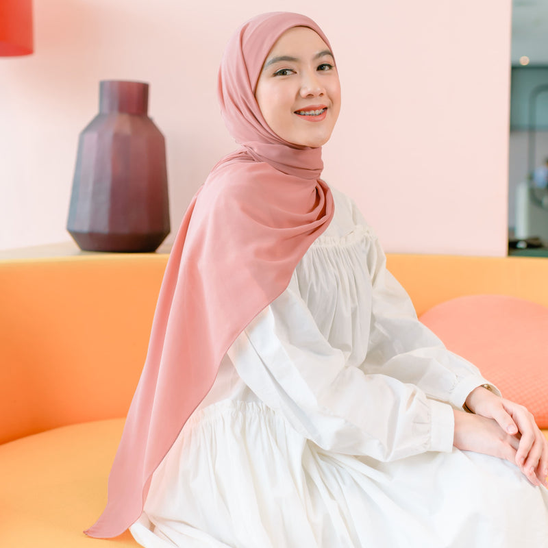 Araa Shawl Dark Baby Pink