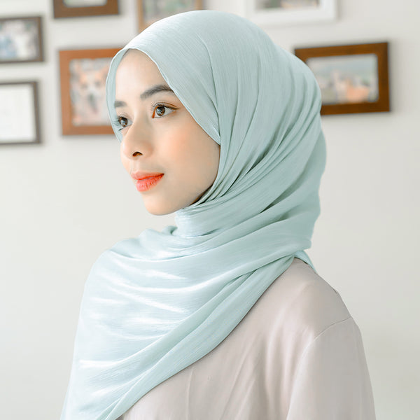 Yora Silk Shawl Baby Blue