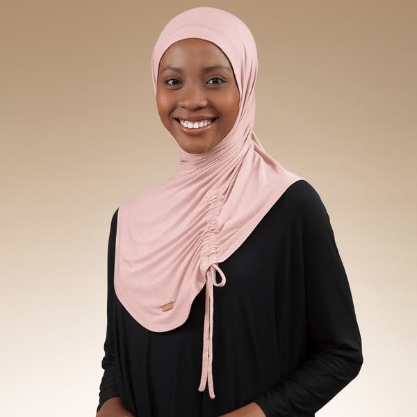 Liora Instan (Hijab Instan Serut Sport Rayon) Baby Pink