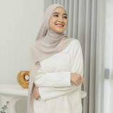 Bawal Shawl (Pashmina Ceruti Babydoll) Cream Almond