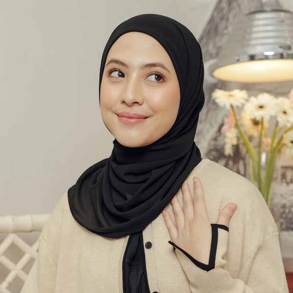 Bawal Shawl (Pashmina Ceruti Babydoll) Black