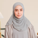 Ovel Shawl in Blue Grey (Lozy x Hamidah)