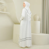 Hanisa Abaya Set Broken White