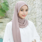 Tana Shawl (Pashmina Kaos Rayon) Brownie