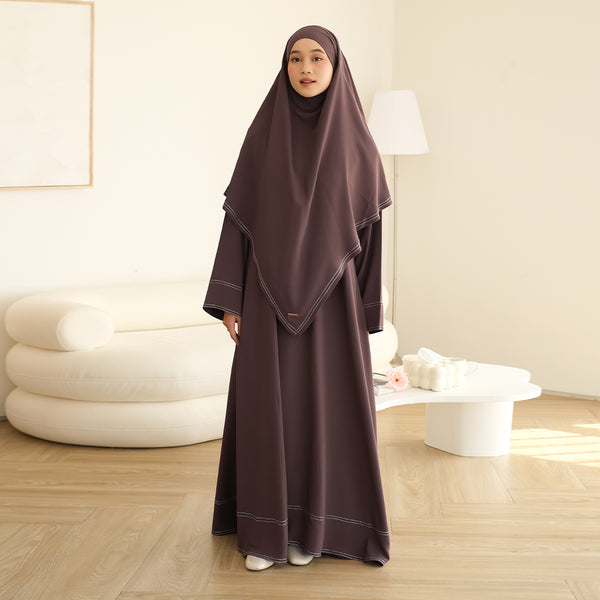 Sadia Abaya Set Brownie