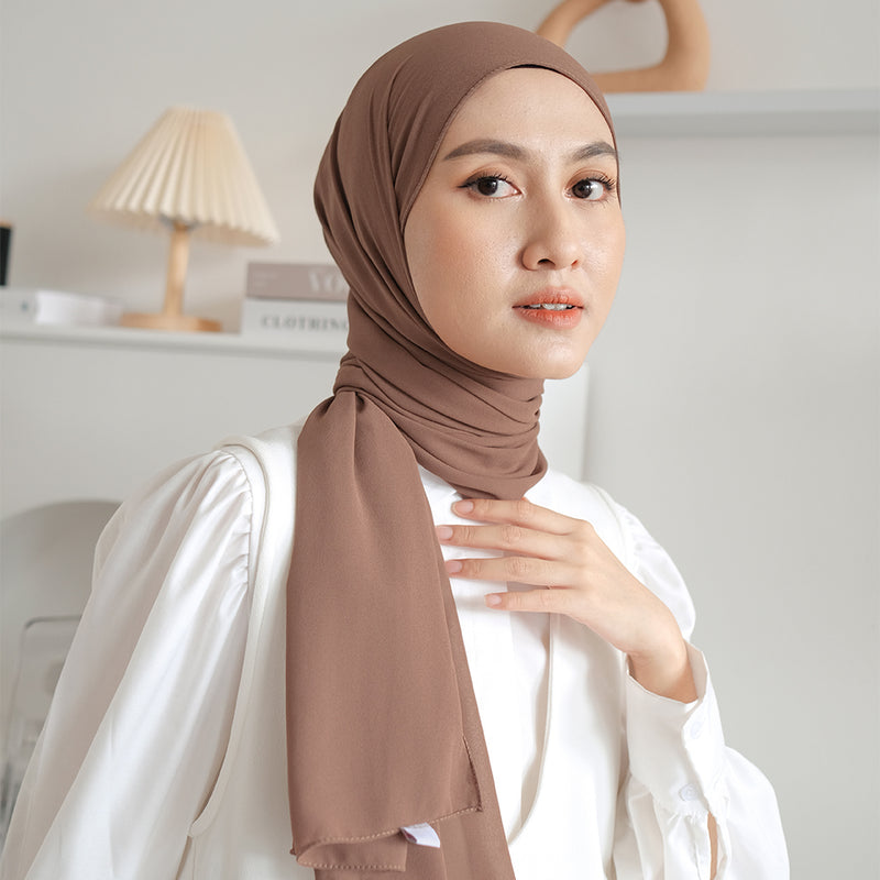 Bawal Shawl (Pashmina Ceruti Babydoll) Brownie