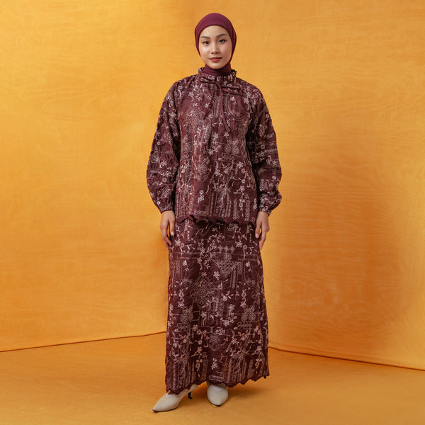 Floure Embroidery Set Burgundy Blush L-XL Series 2