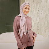 Michi Knit (Knit Shirt) Atasan Tangan Panjang Wanita Knitwear