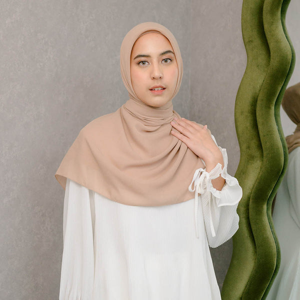 Mima Square Syari (Hijab Segiempat Syari) Beige
