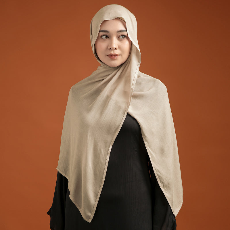 Pashmina Viscose Nour Shawl  Lozy x Lesti Cafe Cream New