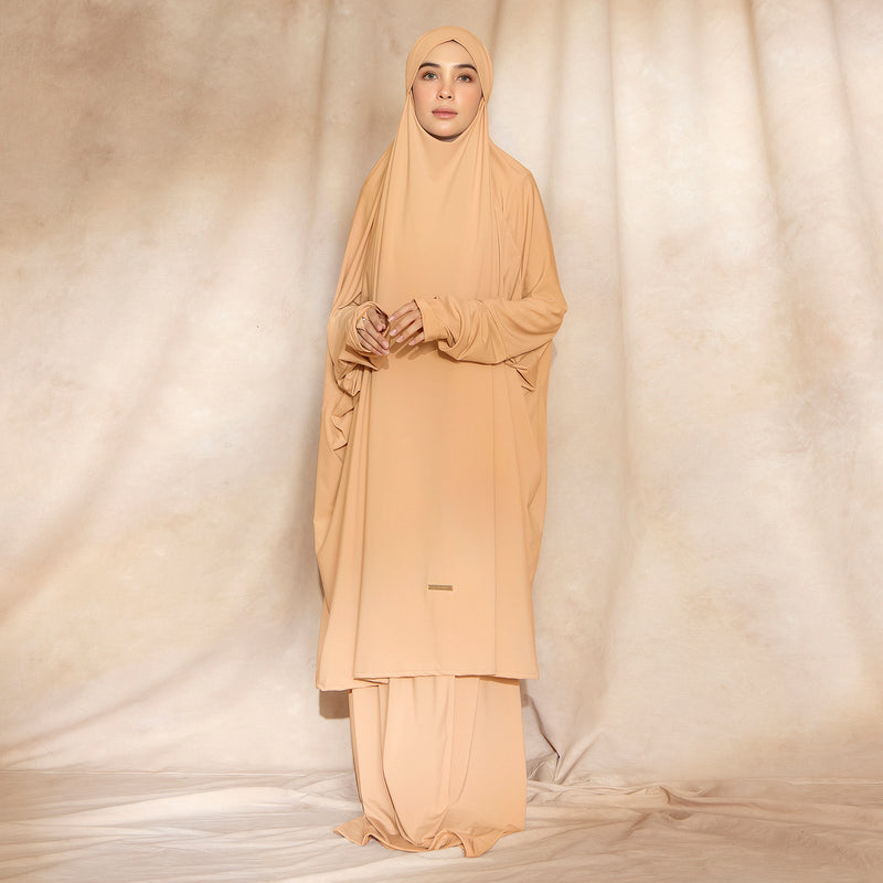 Shameera Prayer Set Series 2 in Caramel (Lozy x Hamidah)