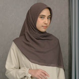 Mima Square Syari (Hijab Segiempat Syari) Brown Muffin